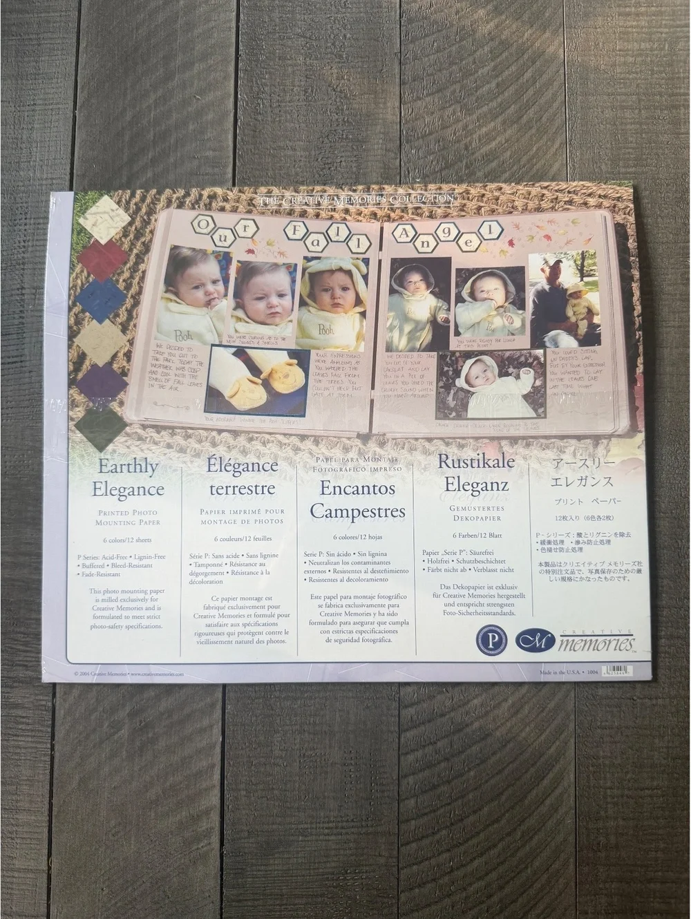 Creative Memories Earthly Elegance Printed Photo Mounting Paper from 2004